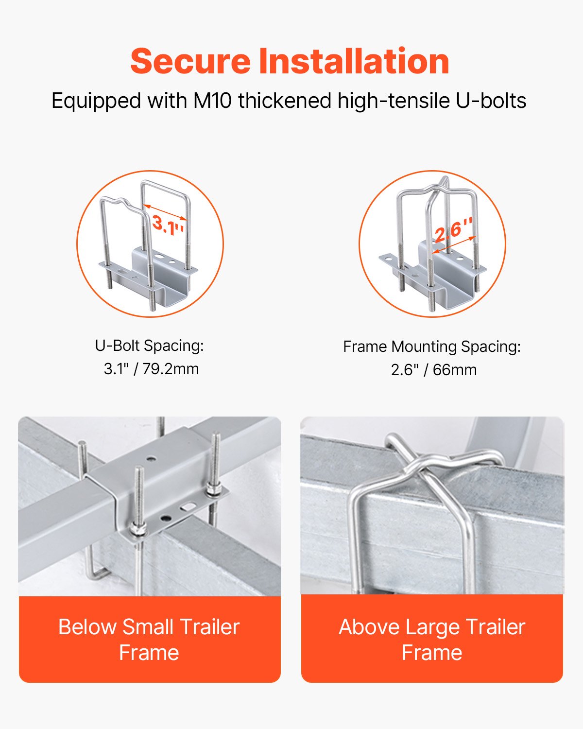 Boat Trailer Guide, 1016mm Adjustable Design Trailer Guide Poles, 2PCS High-Hardness Steel Trailer Guide-Ons, Trailer Guides with PVC Pipe Posts, for Ski Boat, Fishing Boat or Sailboat Trailer