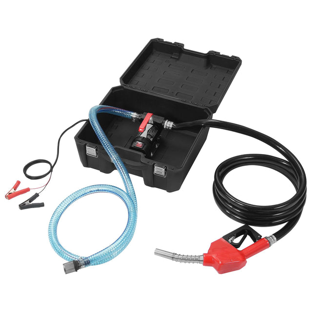 Fuel Transfer Pump 12V 10 1 4 Inlet Outlet Hose Diesel Kerosene Transformer Fuel