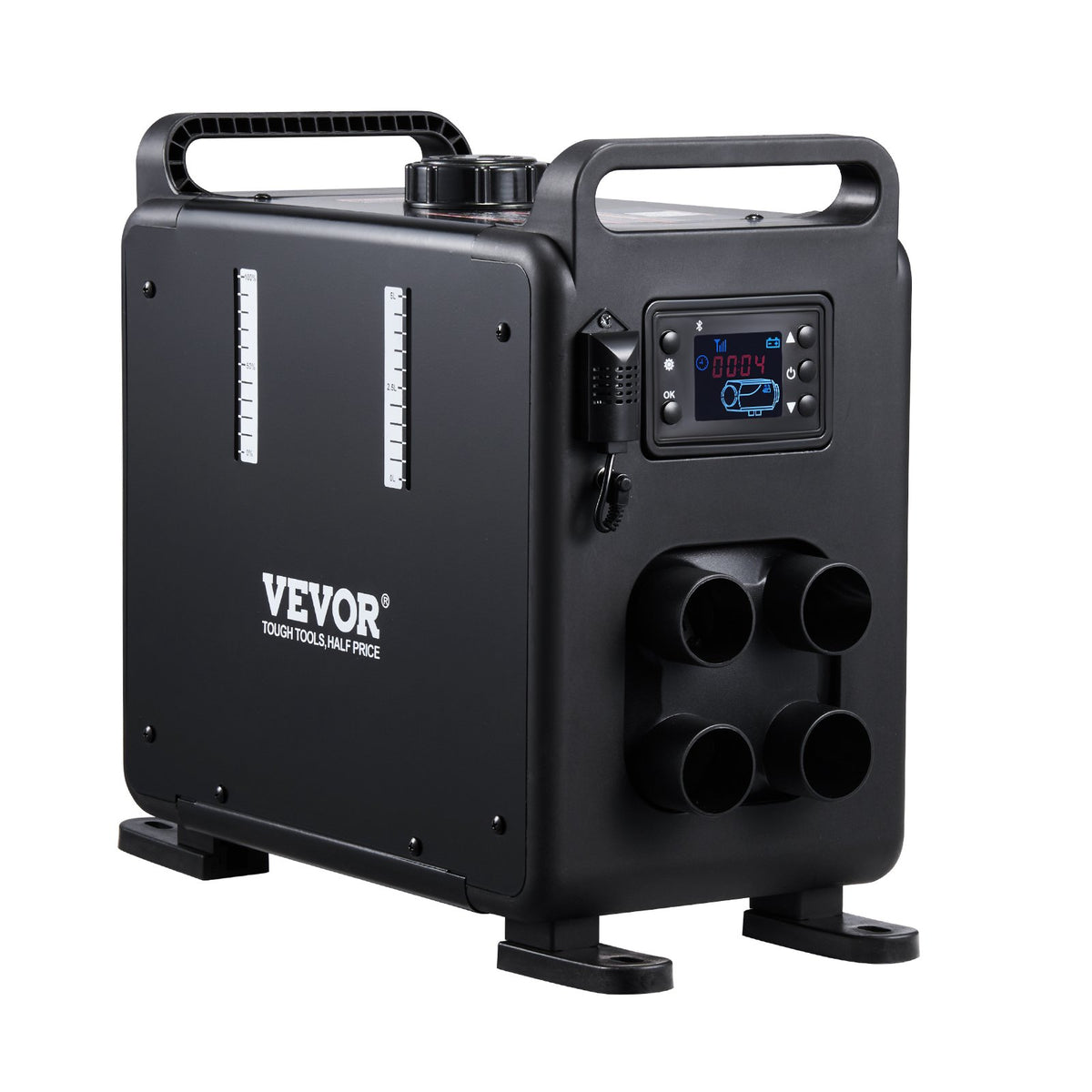 8KW Diesel Heater, 12V/24V All in One Diesel Air Heater, Bluetooth APP Control, Remote Control and Display Screen, CO Alarm, Fast Heating Vertical Portable Diesel Heater for Vehicles, Garage