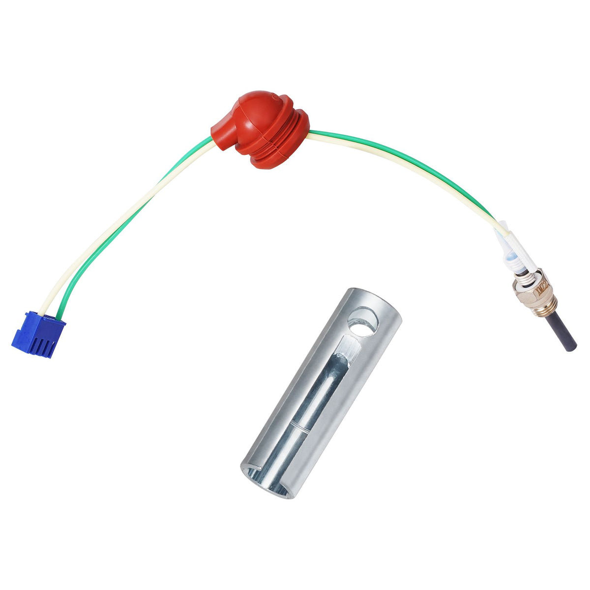 Diesel Heater Glow Plug Kit, Ceramic Glow Plug Repair Kit, Air Diesel Parking Heater Part with Removal Fitting Tool, Diesel Heater Rebuild Kit for 2KW/5KW/8KW Diesel Heater Replacement