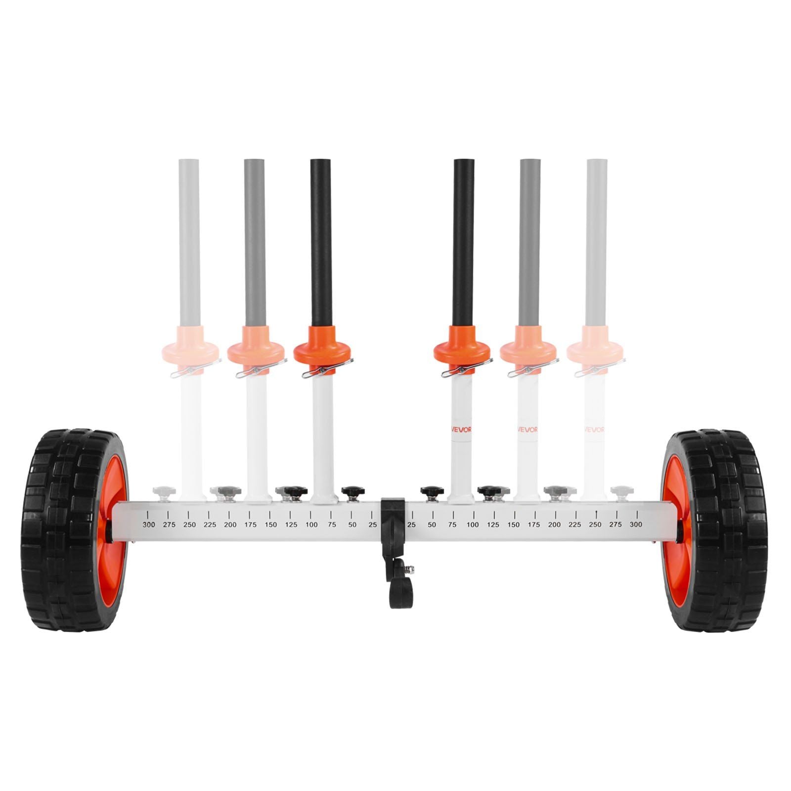 Kayak Cart, 104 kg Load Capacity, Canoe Cart Dolly with 25.4 cm Solid PU Tires & Kickstand, Assembles & Disassembles Within Seconds, Paddle Board Trolley for Kayaks, Canoes, Paddleboards