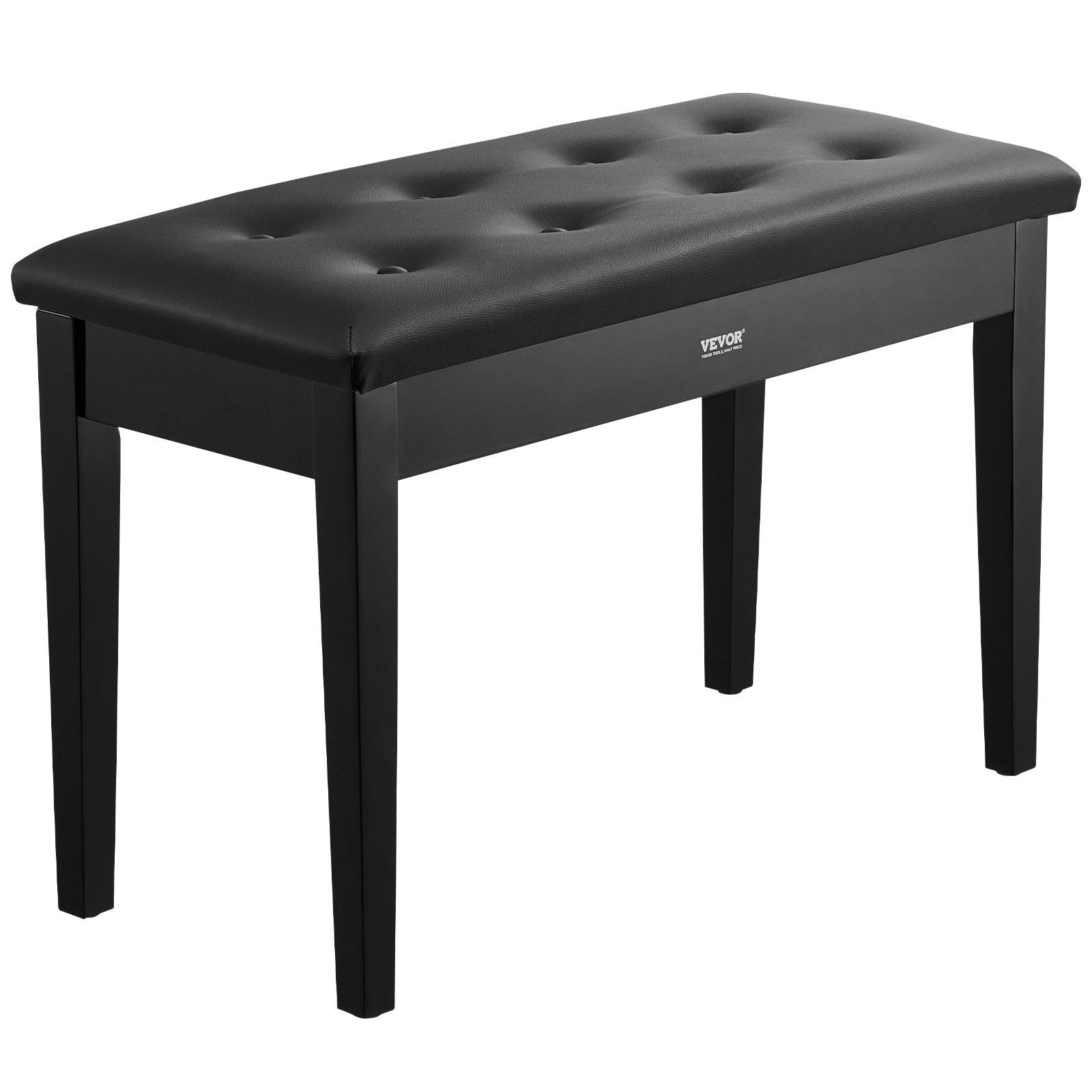 Piano Bench, 750 x 355 x 490 mm, Duet Keyboard Piano Chair with High-Density Padded Cushion, Storage Compartment for Music Books, Wooden Piano Bookcase Stool Seat, for Vanity and Living Room