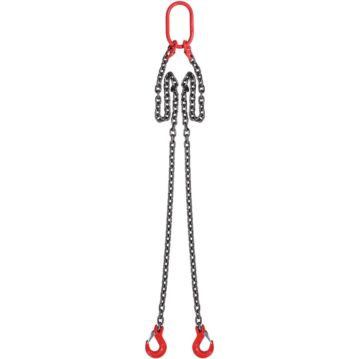 Chain Sling, 8 mm x 150 cm Lifting Chains with Hooks, G80 Engine Chain Hoist Lifts, 3 Ton Capacity Lifting Sling Chains for Engine Hoist, Engine Lift Chain with 2 Leg Grab Hooks, Heavy Duty