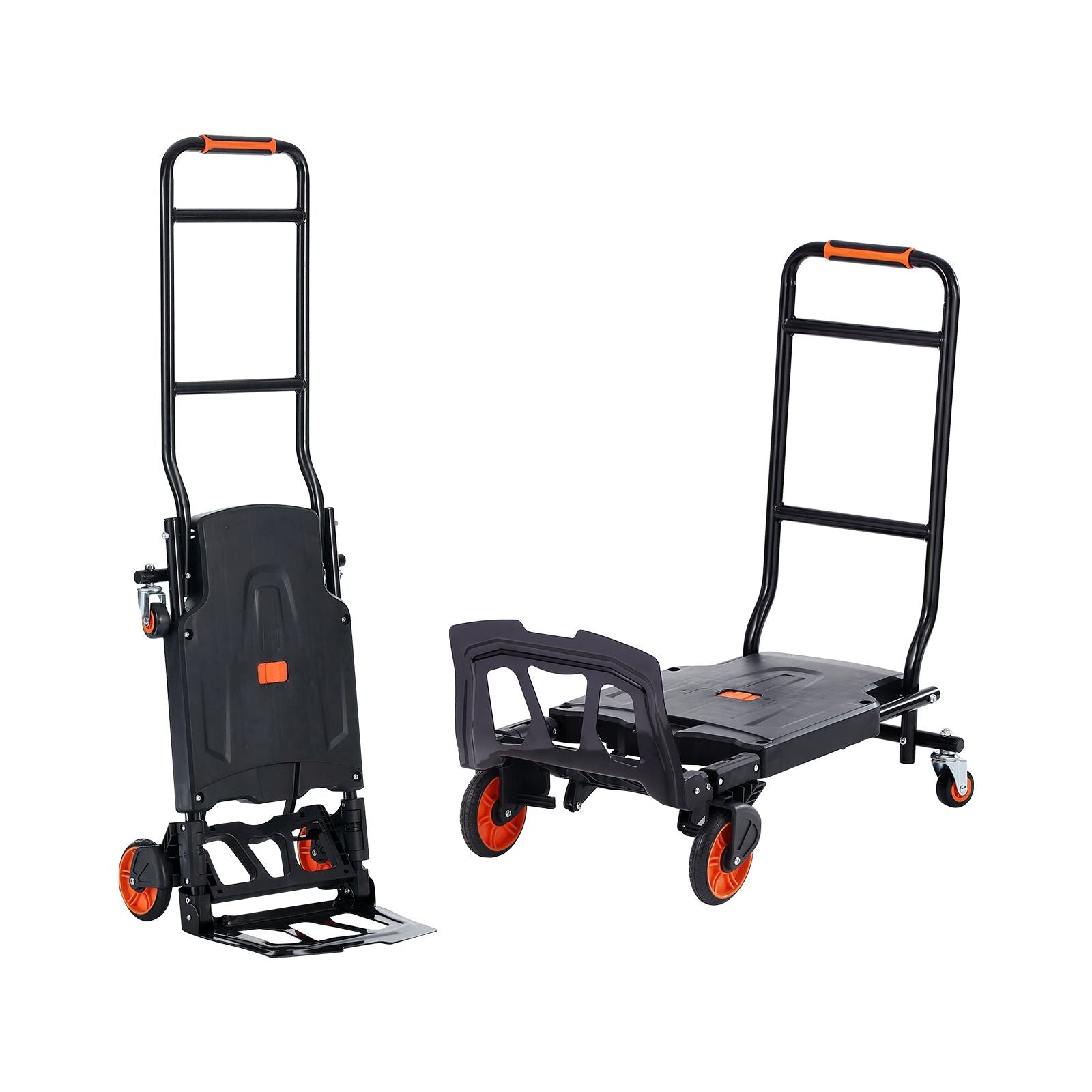 Aluminum Hand Truck, 2 in 1, 136 kg Max Load Capacity - V952-DGNSTHC300BE75URLV0