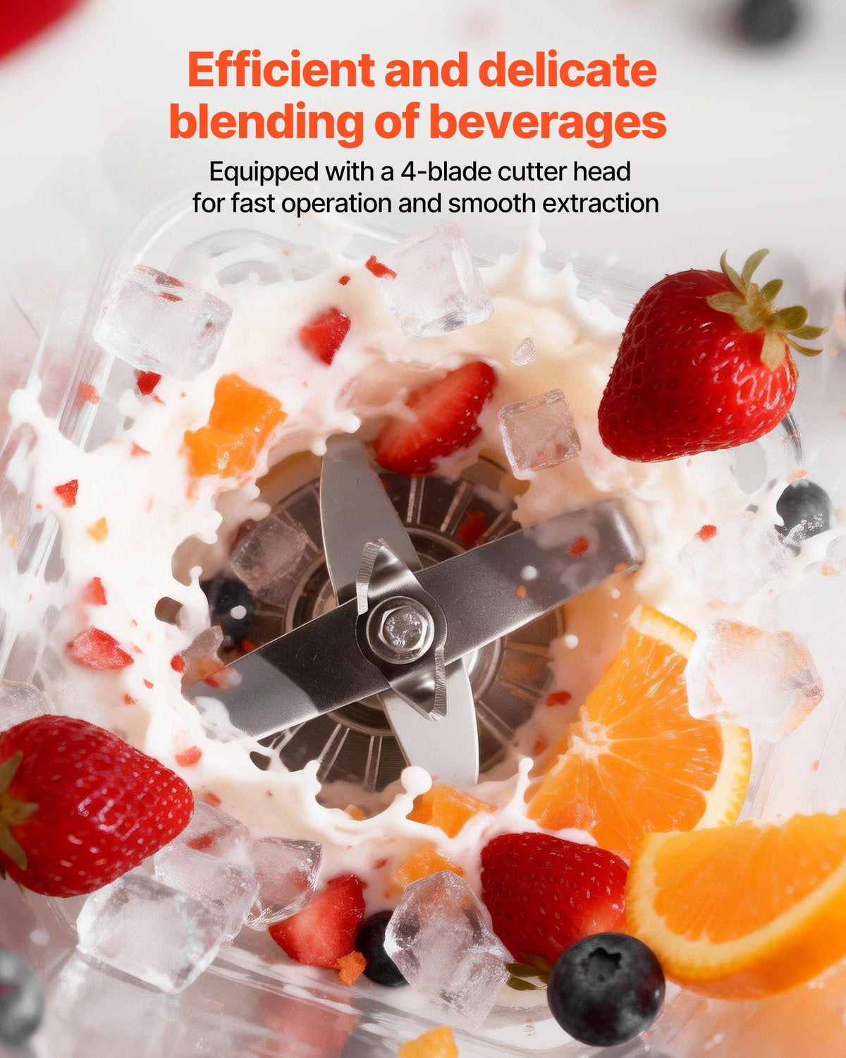 Blender, 2L Professional Countertop Blenders with Shield, 2200W 26000RPM Kitchen Food Processor Combo, Self-Cleaning, Speed Adjustable, 6 Preset Menu for Smoothies, Ice Crushing, Puree, Black