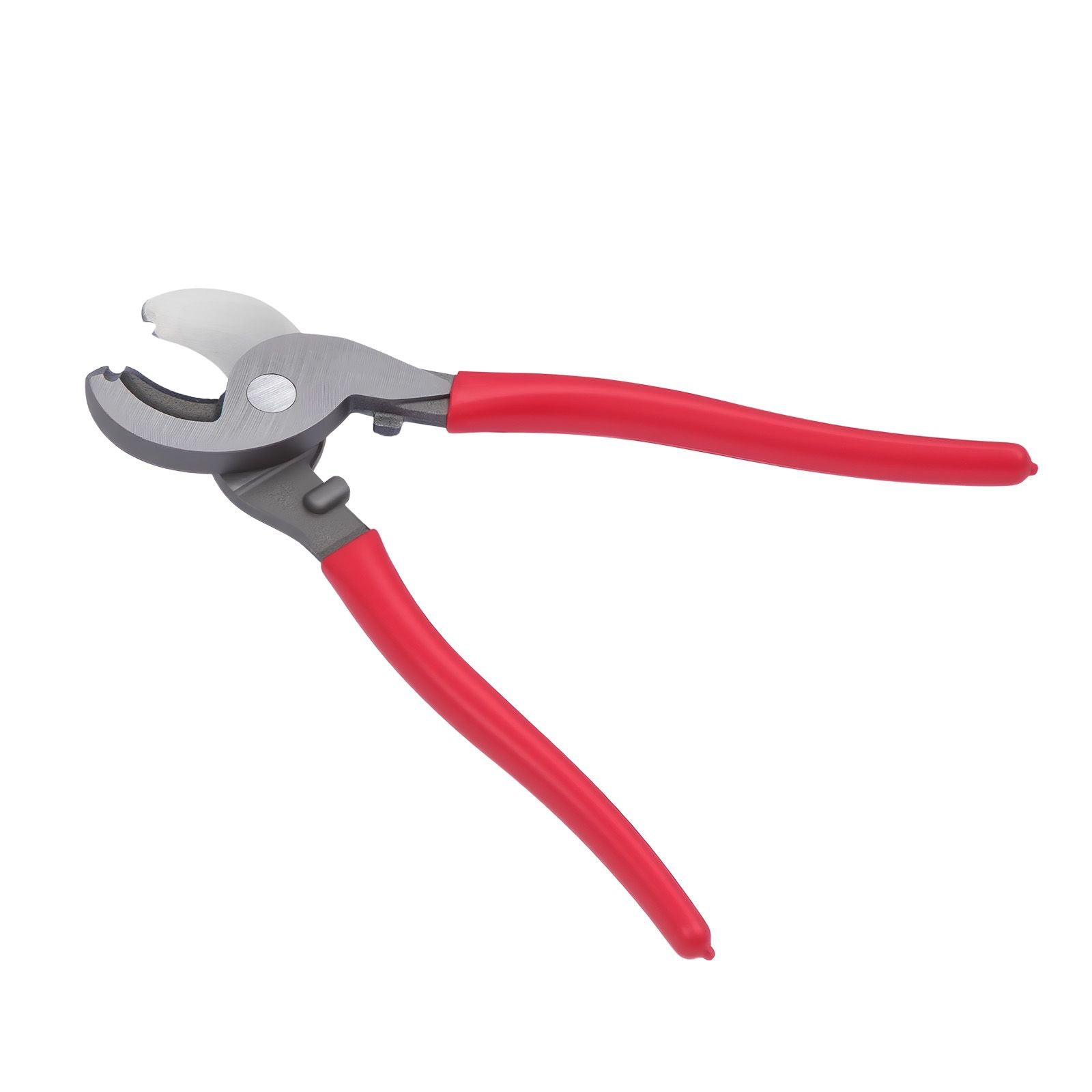 High Leverage Cable Cutter, 235 mm Compact, Forged Blades and PVC-Coated Handles, Heavy Duty Cable Cutting Pliers Tool for 4/0 AWG Aluminum, 2/0 AWG Soft Copper and 100-Pair 24AWG Comm Cable