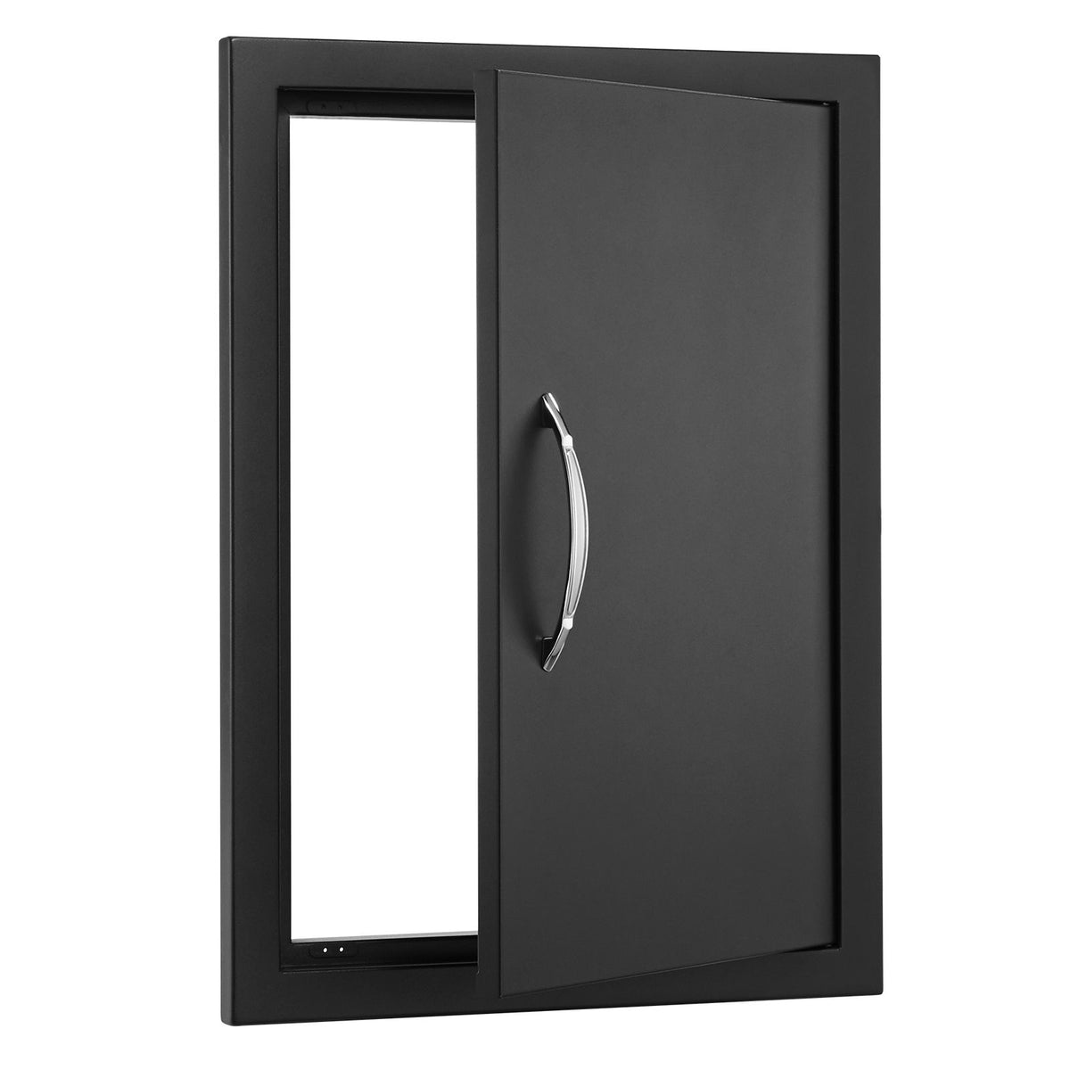 BBQ Access Door, 415x570 mm Single Outdoor Kitchen Door, Cold Plate Flush Mount Door, Wall Vertical Door with Handle, for BBQ Island, Grilling Station, Outside Cabinet
