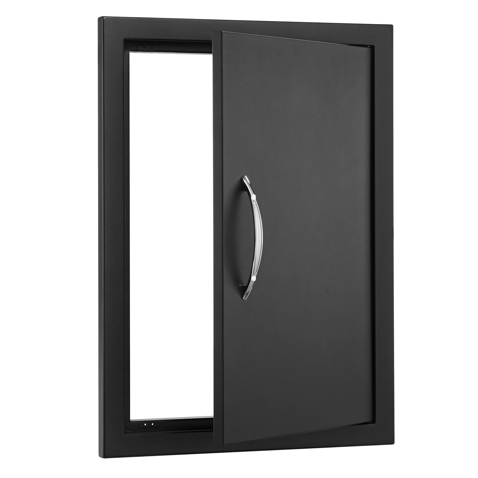 BBQ Access Door, 415x570 mm Single Outdoor Kitchen Door, Cold Plate Flush Mount Door, Wall Vertical Door with Handle, for BBQ Island, Grilling Station, Outside Cabinet
