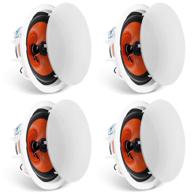 4x 203.2mm 100W In-Ceiling Speakers 8Ω 89dB