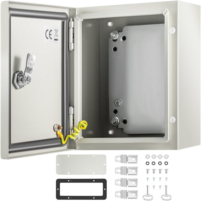 25x20x15cm NEMA 4X IP66 Steel Electrical Enclosure