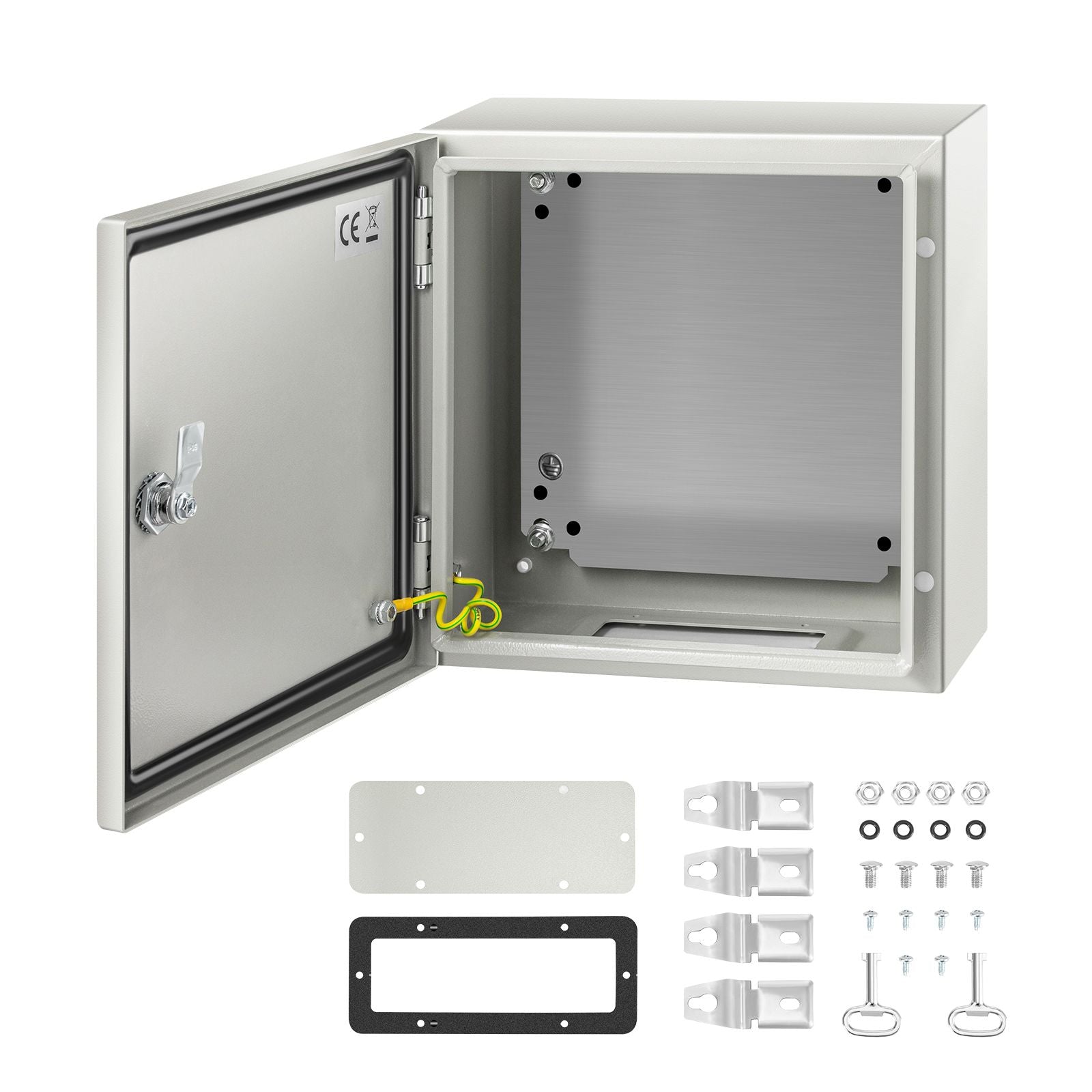 NEMA Steel Enclosure, 12 x 12 x 6''steel electrical box
electrical enclosur NEMA 4X Steel Electrical Box, IP66 Waterproof & Dustproof, Outdoor/Indoor Electrical Junction Box, with Mounting Plat