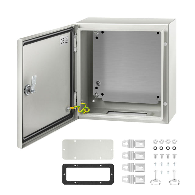 12x12x6in NEMA 4X IP66 Steel Electrical Enclosure