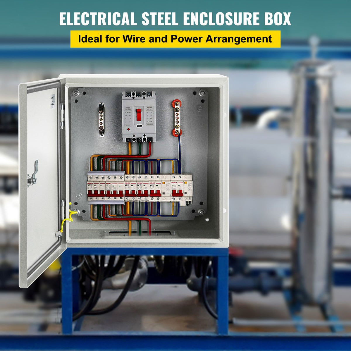NEMA Steel Enclosure, 12 x 12 x 6''steel electrical box
electrical enclosur NEMA 4X Steel Electrical Box, IP66 Waterproof & Dustproof, Outdoor/Indoor Electrical Junction Box, with Mounting Plat