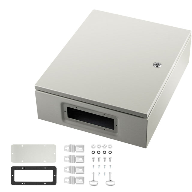 NEMA Steel Enclosure, 50 40 15 4X IP66 Electrical Junction Box, Mounting Plate