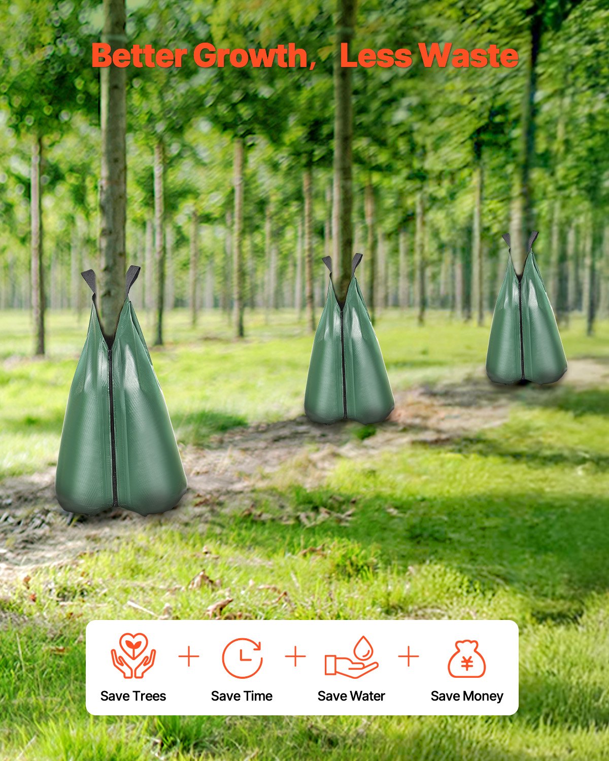 Tree Watering Bag 3 Packs 20 Gallons Slow Release Tree Water Bag Durable