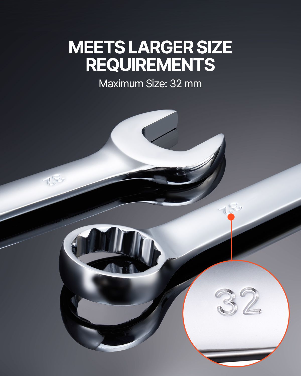 Combination Wrench Set 25-Piece Metric 6 mm to 32 mm with Roll-up Pouch