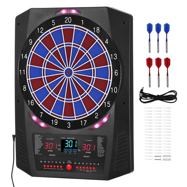 Electronic Dart Board 336mm 45 Games 8 Players