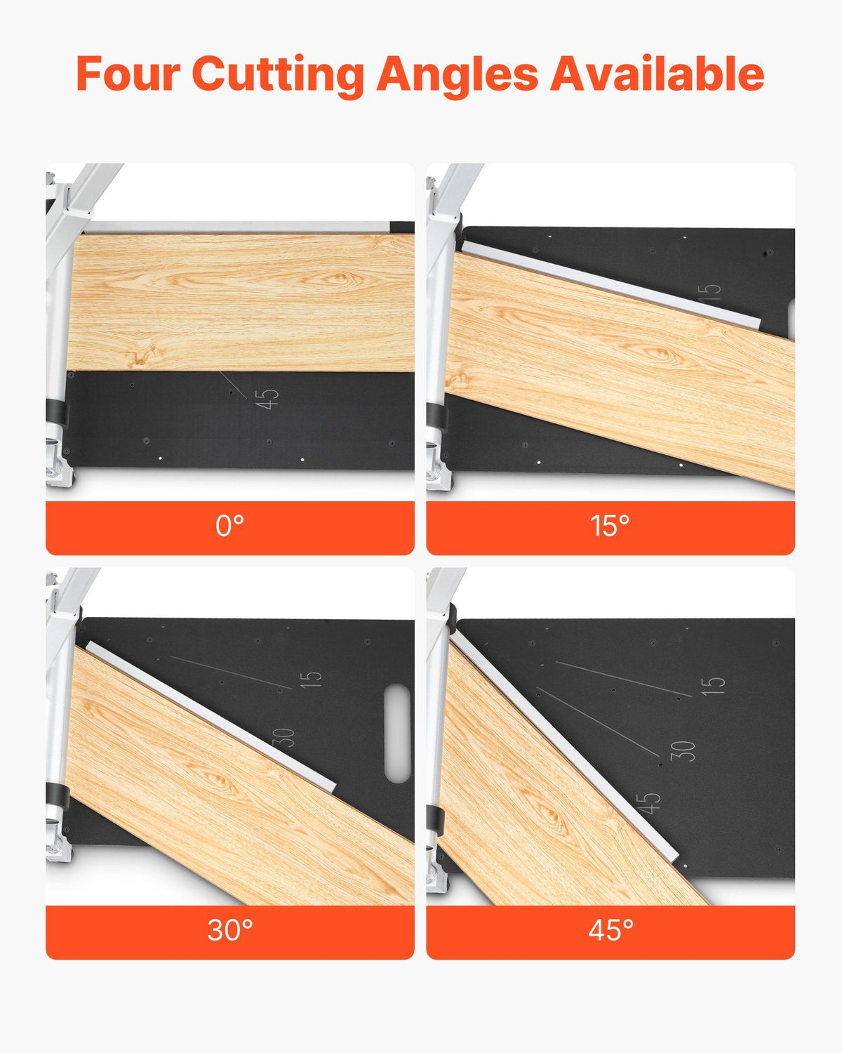 330mm Vinyl Floor Cutter, 12mm Thick Laminate Flooring Cutter with 15°/30°/45° Adjustable Angle Settings, Flexible Wheels, Telescoping Handle, Cuts Certain Engineered Wood, LVT,VCT,SPC,LVP,WPC