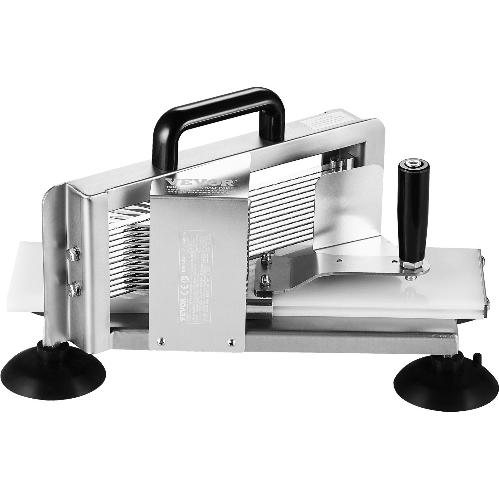 Commercial Tomato Slicer, 1/4"+3/8"+3/16" Tomato Cutter Slicer, Stainless Steel Heavy Duty Tomato Slicer Machine, Manual Tomato Slicer with Non-slip Feet, Cutting Tomatoes, Cucumbers, Bananas