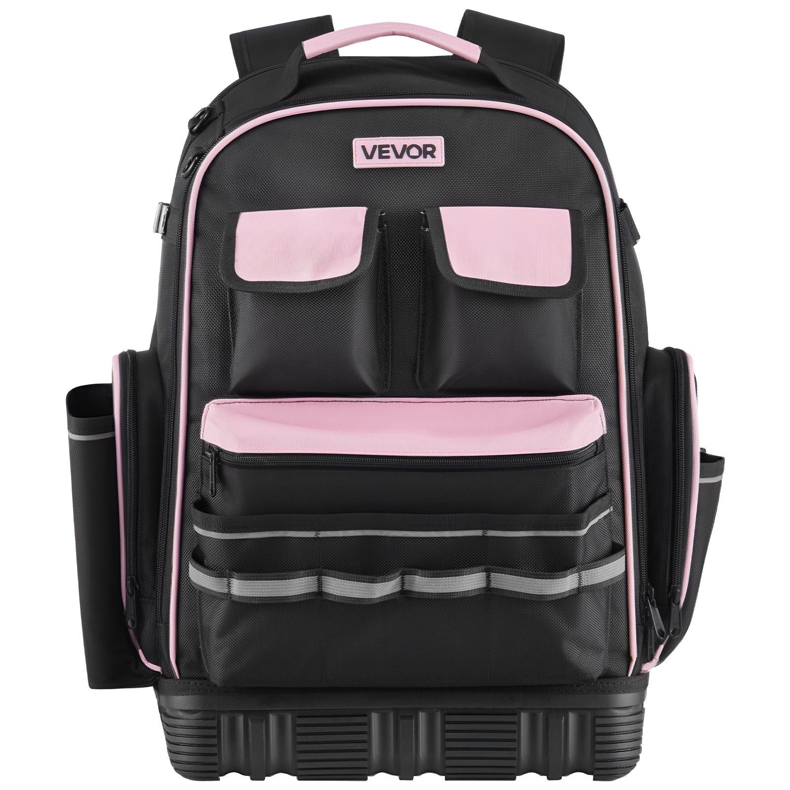 Tool Backpack, 56 Pockets, Heavy-duty Tools Storage Organizer Work Bags with Laptop Compartment & Molded Base, Electrician Jobsite Backpack for Electrician, Repairman, and HVAC Techs