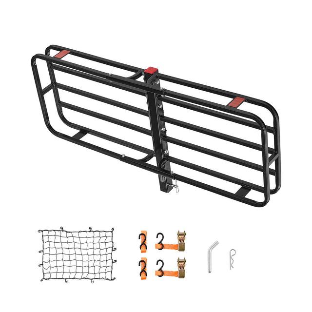 53" x 19" x 5", 500 Straps, Hitch Mount Cargo Carrier Cargo Net Hook, Fit SUVs
