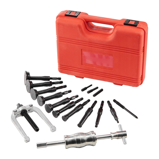 16-in-1 Blind Hole Bearing Puller Set Slide Hammer 10 Collets
