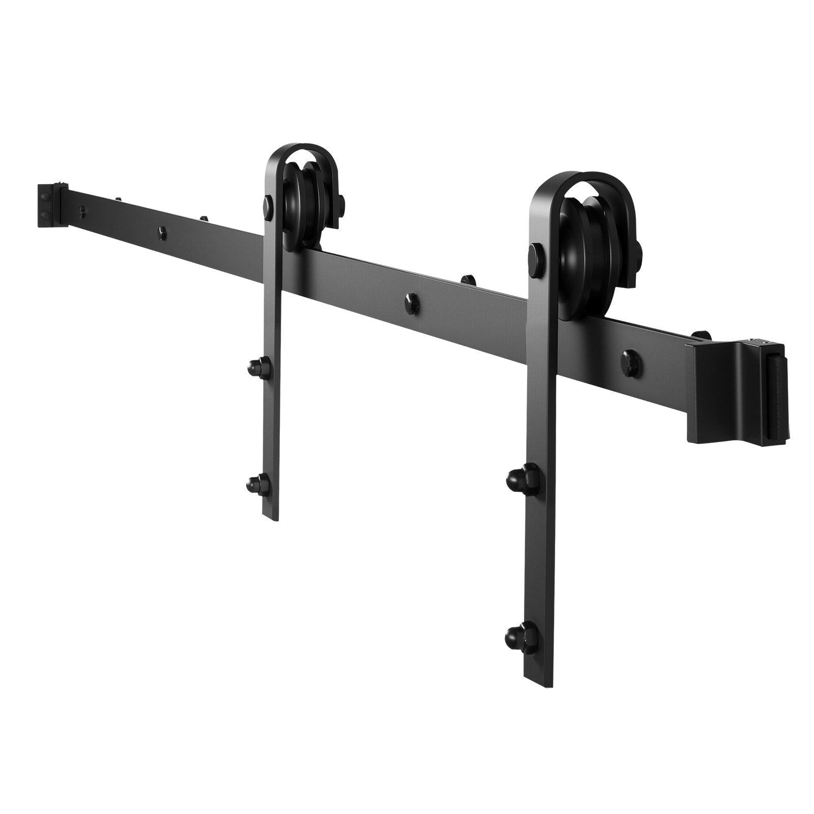 1500 mm Sliding Barn Door Hardware Kit for Single Sliding Barn Door Black