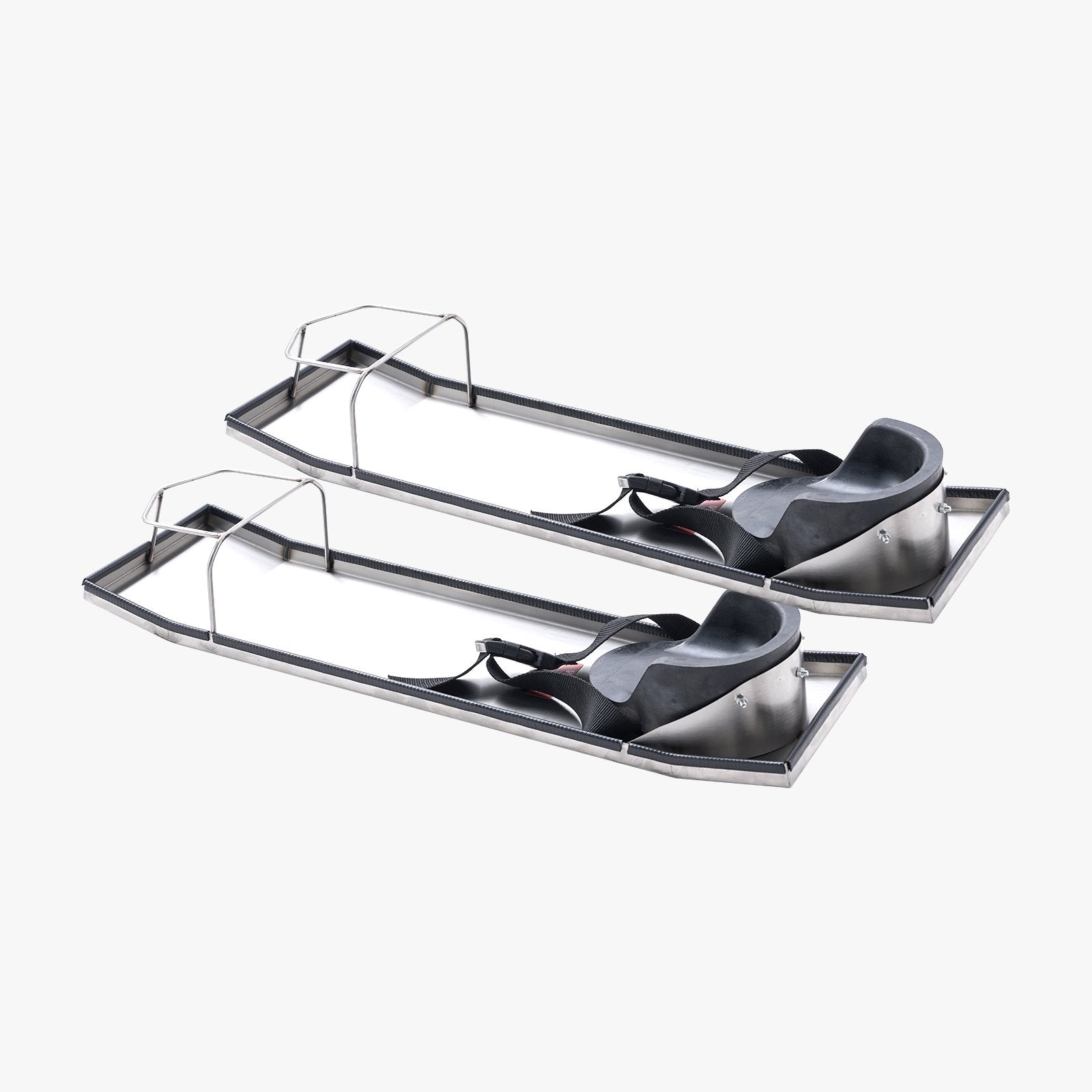 Concrete Knee Boards Stainless Steel, 30'' x 8'' Concrete Sliders, Knee Boards For Concrete, Concrete Knee Pads Moving Sliders, with Knee Pads & Board Straps for Cement and Concrete Finishing