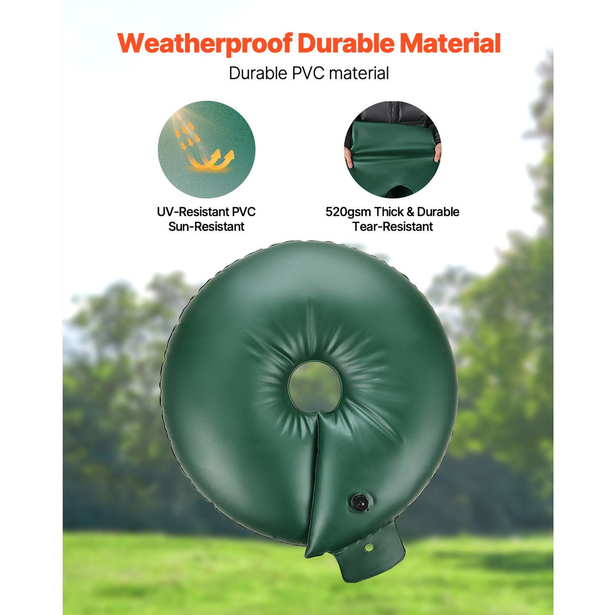 Tree Watering Rings, 4 Pcs 20 Gallons Tree Watering Bags, 6-9 Hours Slow Release, Refillable Planting Water Bags, Water Saving, Heavy Duty Watering System for Shrub Tree Root Drip Irrigation
