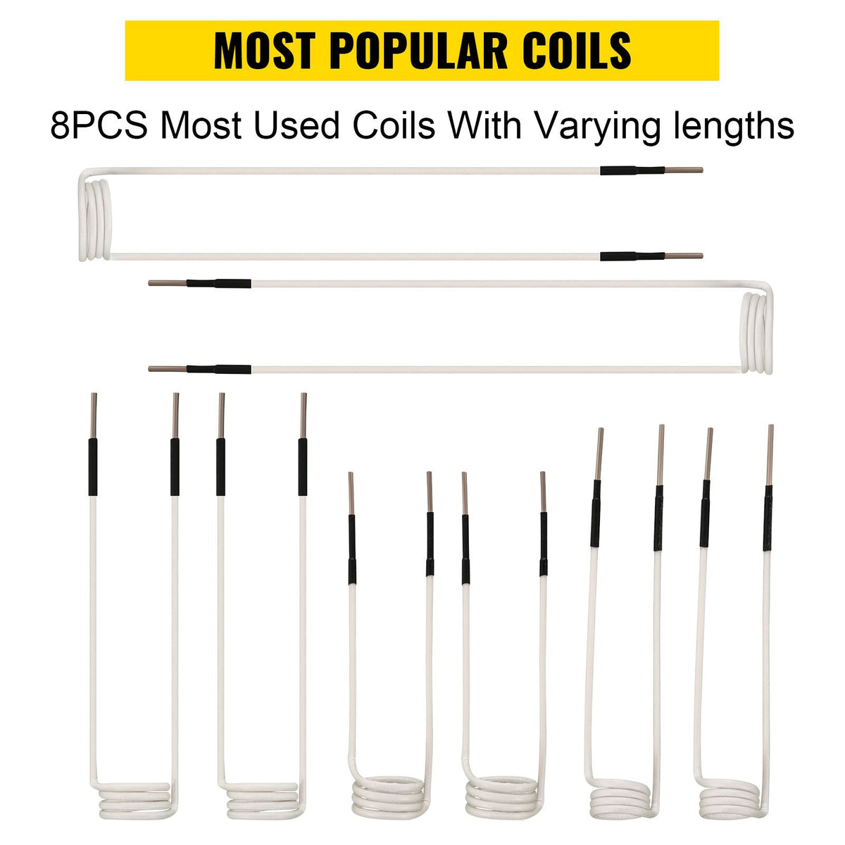 Induction Heater Coil Kit Induction Coils 8PCS For Removing Rusty Bolts