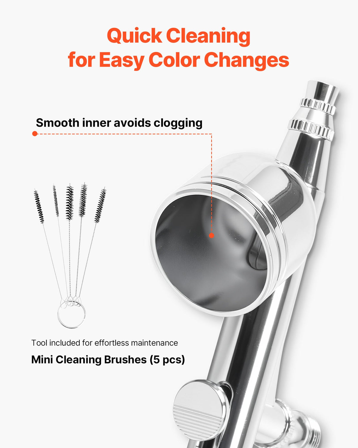 Airbrush Kit Air Brush Kit 1/6 HP Air Compressor 1 Airbrush 3 Tips Paint