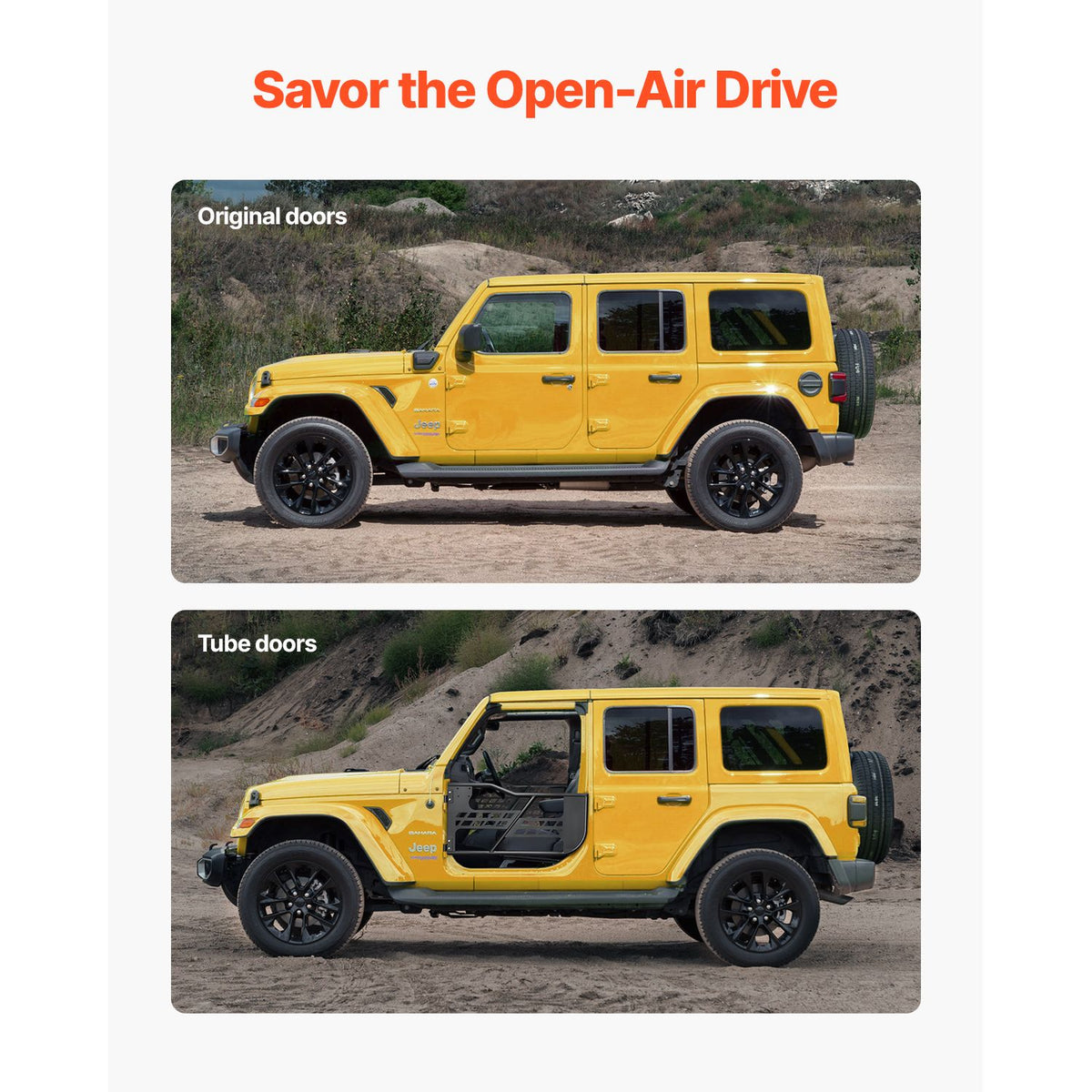 Jeep Tube Doors, 2-Door, Hunting Style Jeep Tubular D - V952-JPCGM2M0718J7OUX8V0