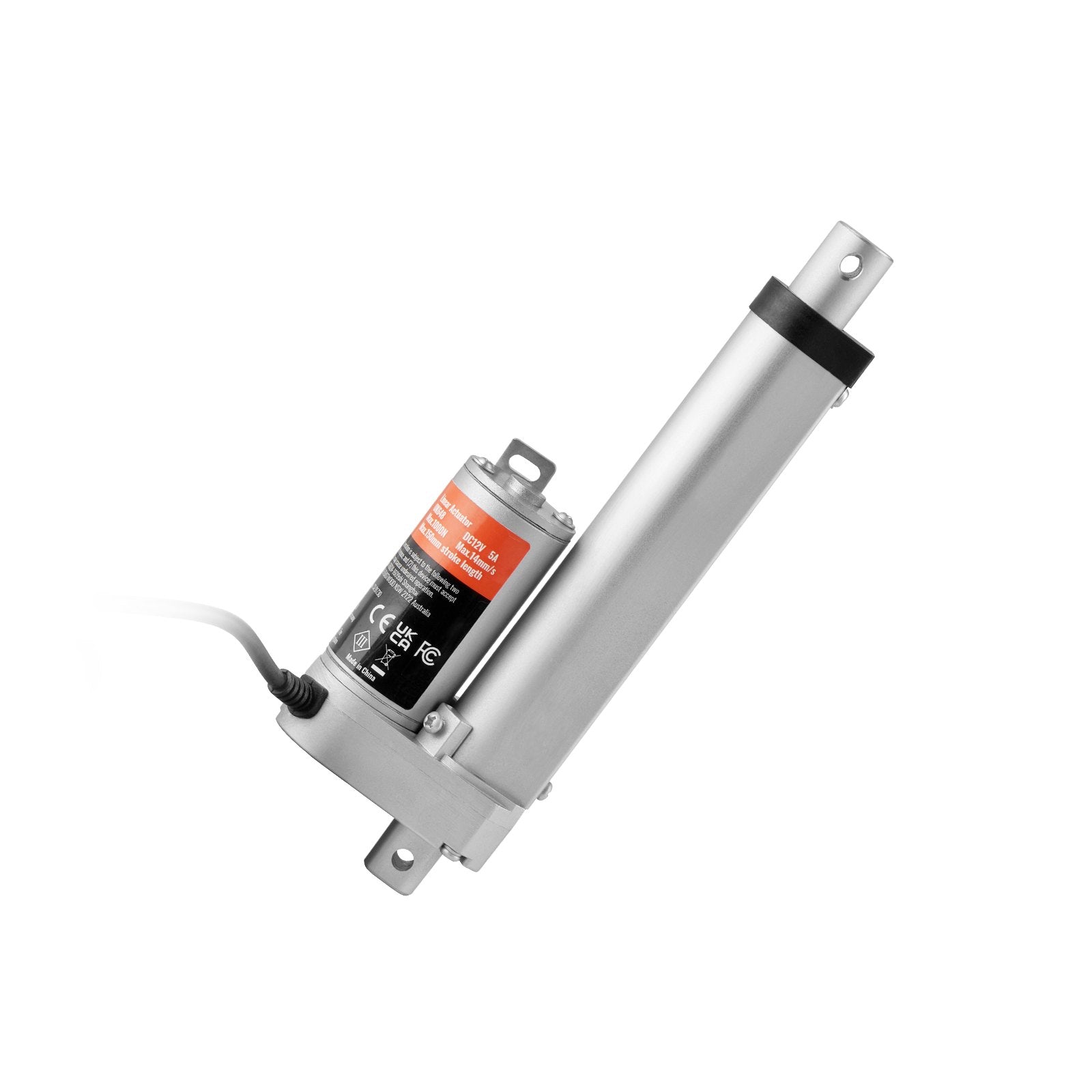 Linear Actuator 12V, 4 Inch High Load 330lbs/1500N Linear Actuator, 0.19"/s Linear Motion Actuator with Mounting Bracket and IP54 Protection