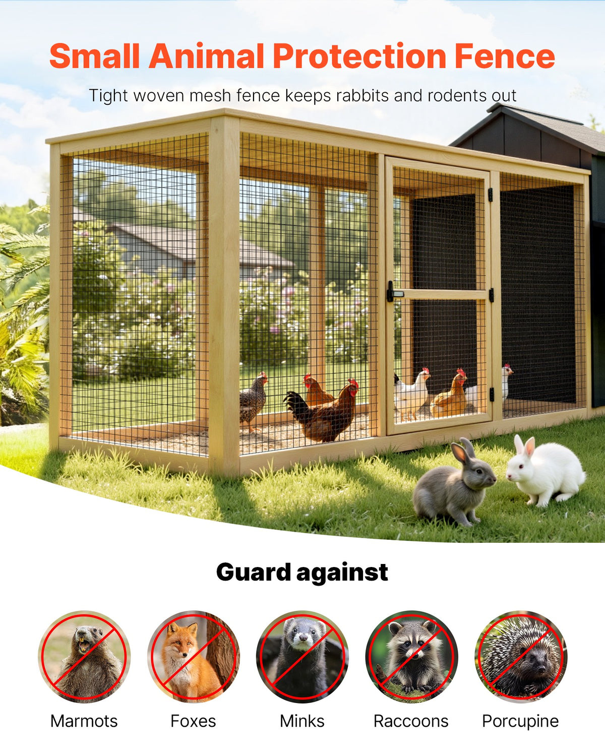 Hardware Cloth 91cm x 7.62m, 2 x 3 in Mesh 16 Gauge Galvanized Wire Mesh Roll, Weather-Resistant Vinyl Coated Chicken Wire Fencing, Heavy Duty Welded Garden Plant Fencing for Rabbit Cage Snake
