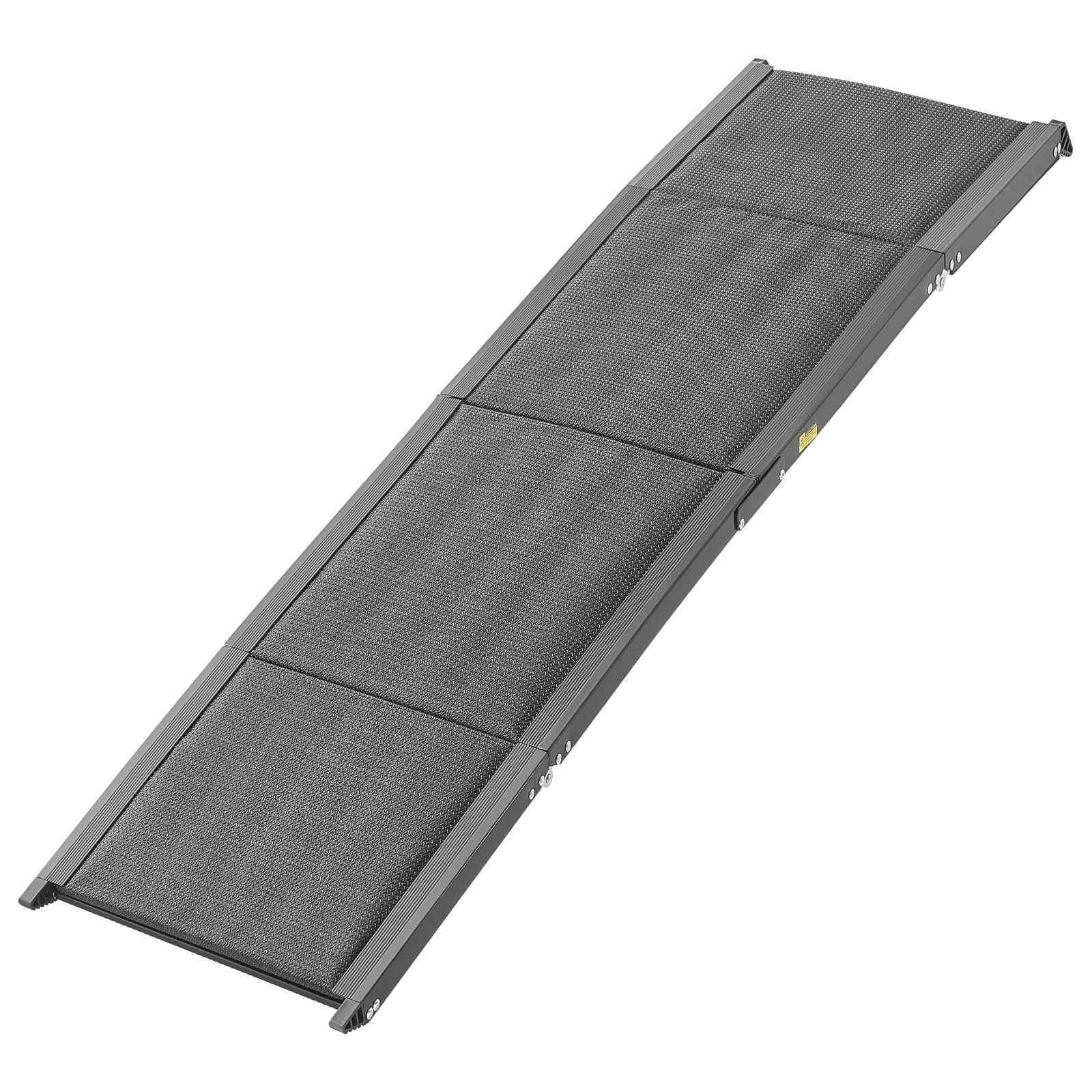 Dog Ramp for Cars, 1600 × 432 mm, Folding Pet Ramps for Medium & Large Dogs up to 113 kg, Pet Stair Ramp with Non-Slip Oxford Fabric Surface, Portable Outdoor Dog Car Ramps for SUV & Truck