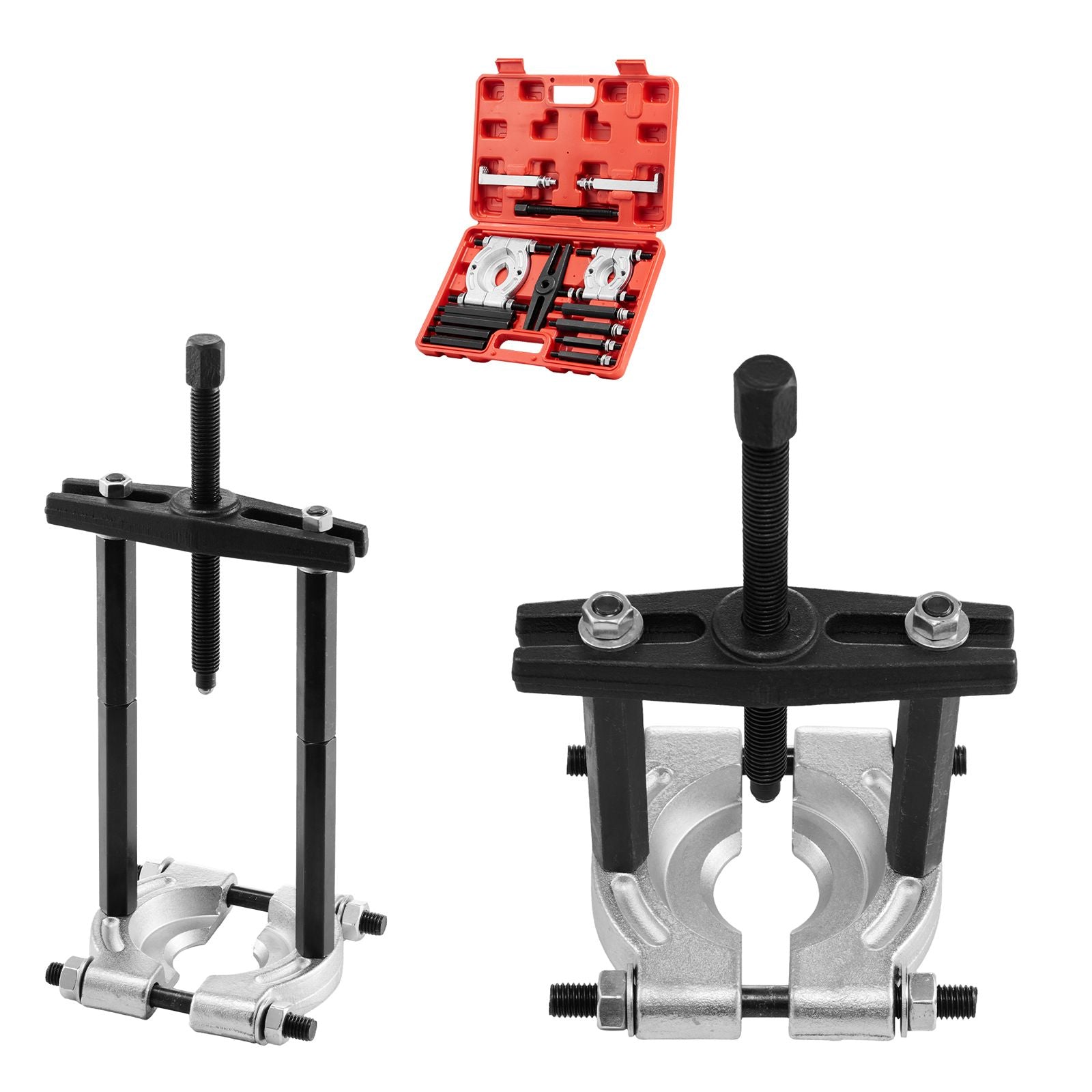 Bearing Puller Kit, 14-Piece 5 Ton Capacity Bearing Separator, Pinion Wheel Bearing Removal Kit with 50 mm and 70 mm Jaws, Bearing Puller Set, Heavy Duty Bearing Splitter Tool Kit with Case