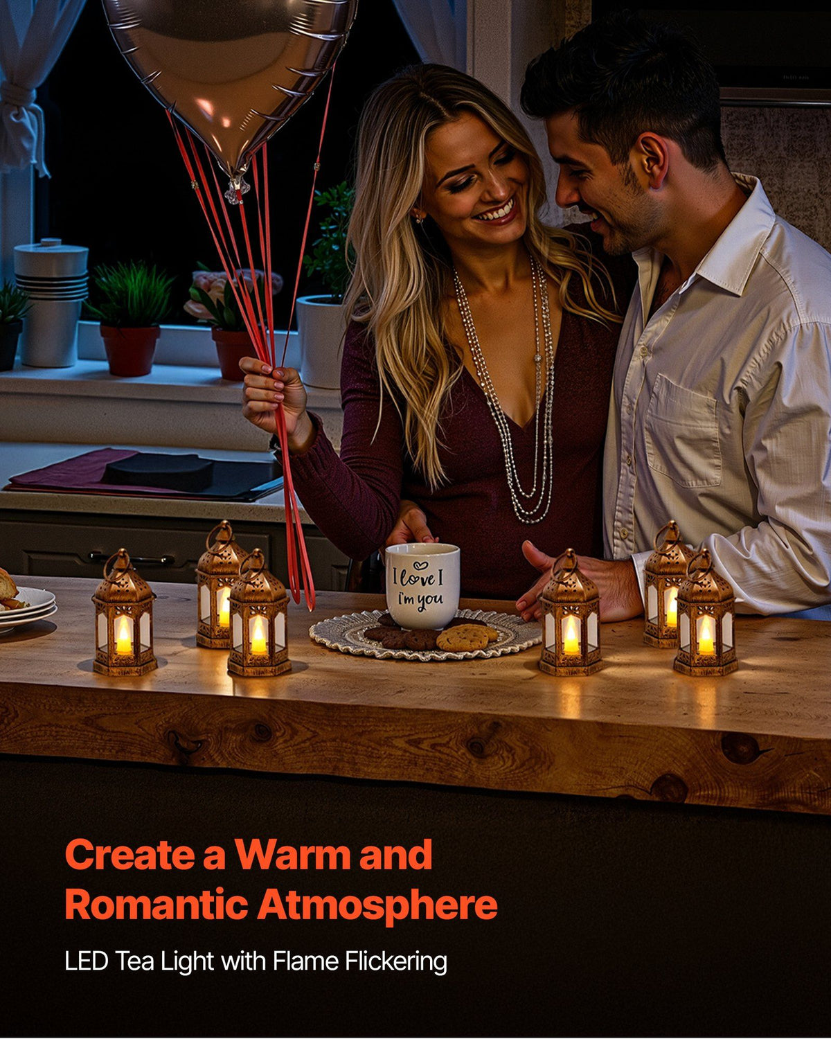12 Pcs Decorative Candle Lantern, LED Electric Flameless Candle, Plastic LED Holder with Glass, Wall Hanging Indoor Porch Lanterns for Wedding Table Party Farmhouse Indoor Decor, Bronze