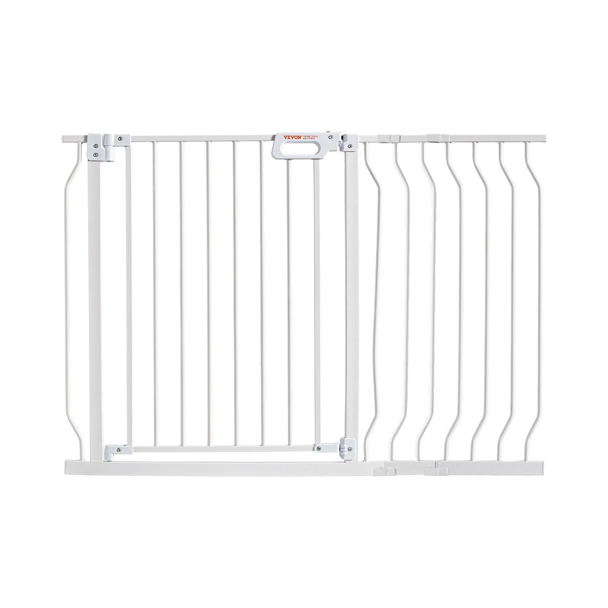 Baby Gate, 749-1229 mm Extra Wide, 762 mm High, Dog Gate for Stairs Doorways and House, Easy Step Walk Thru Auto Close Child Gate Pet Security Gate with Pressure Mount and Wall Mount Kit, White