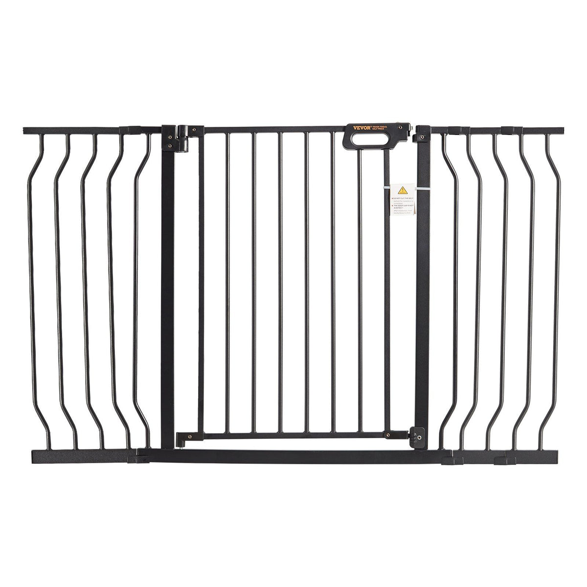 Baby Gate, 749-1346 mm Extra Wide, 762 mm High, Dog Gate for Stairs Doorways and House, Easy Step Walk Thru Auto Close Child Gate Pet Security Gate with Pressure Mount and Wall Mount Kit, Black
