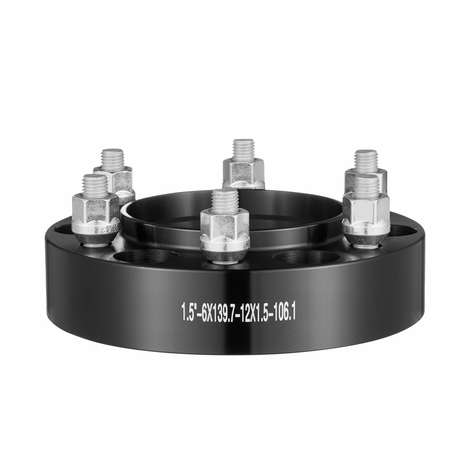 1.5" 6"x5.5" Wheel Spacers Wheel Adapters 6 Lug Forged Spacer 4 PCS Black