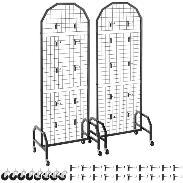 2 Packs Grid Wall 600 1640mm 20 Black Gridwall Craft Show, Decor, Notice Board