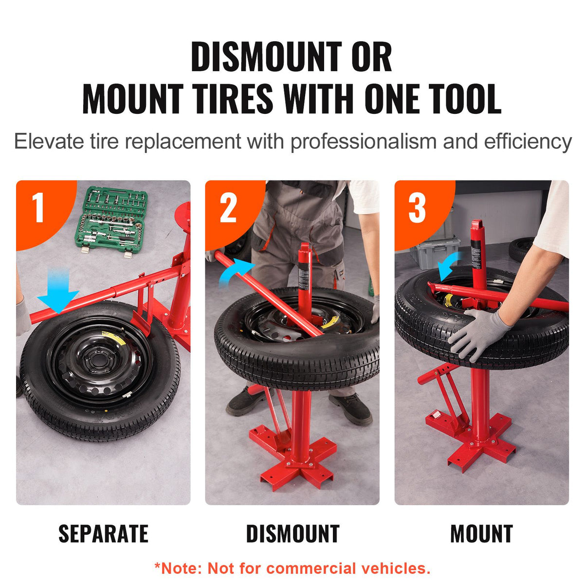 Manual Tire Changer, Portable Hand Bead Breaker Mount - V952-LTCZJZGSHSKRERD9OV0