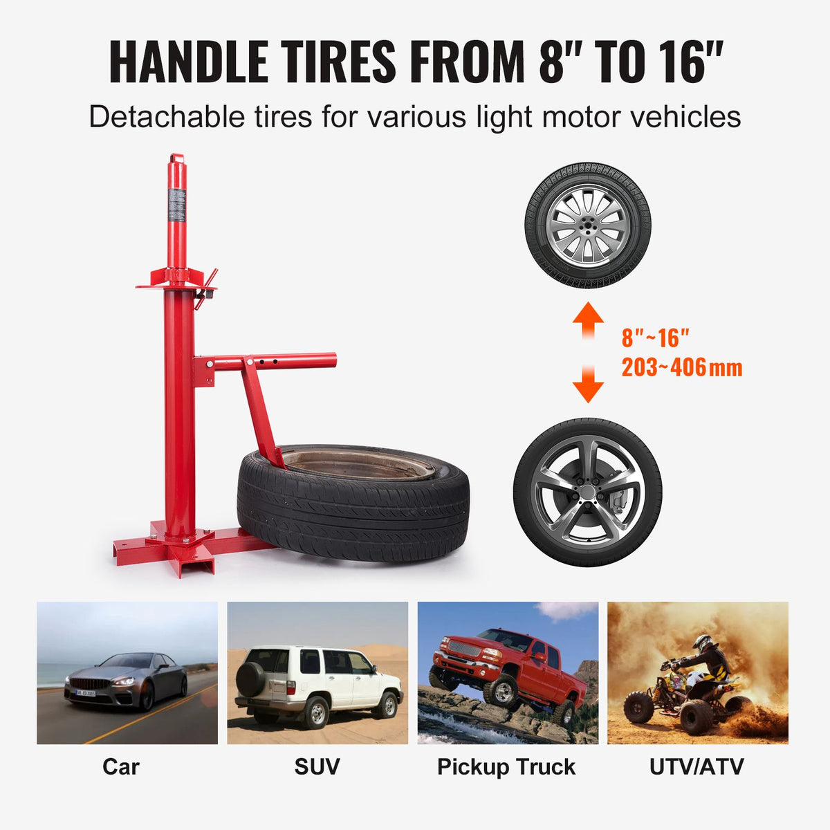 Manual Tire Changer, Portable Hand Bead Breaker Mount - V952-LTCZJZGSHSKRERD9OV0