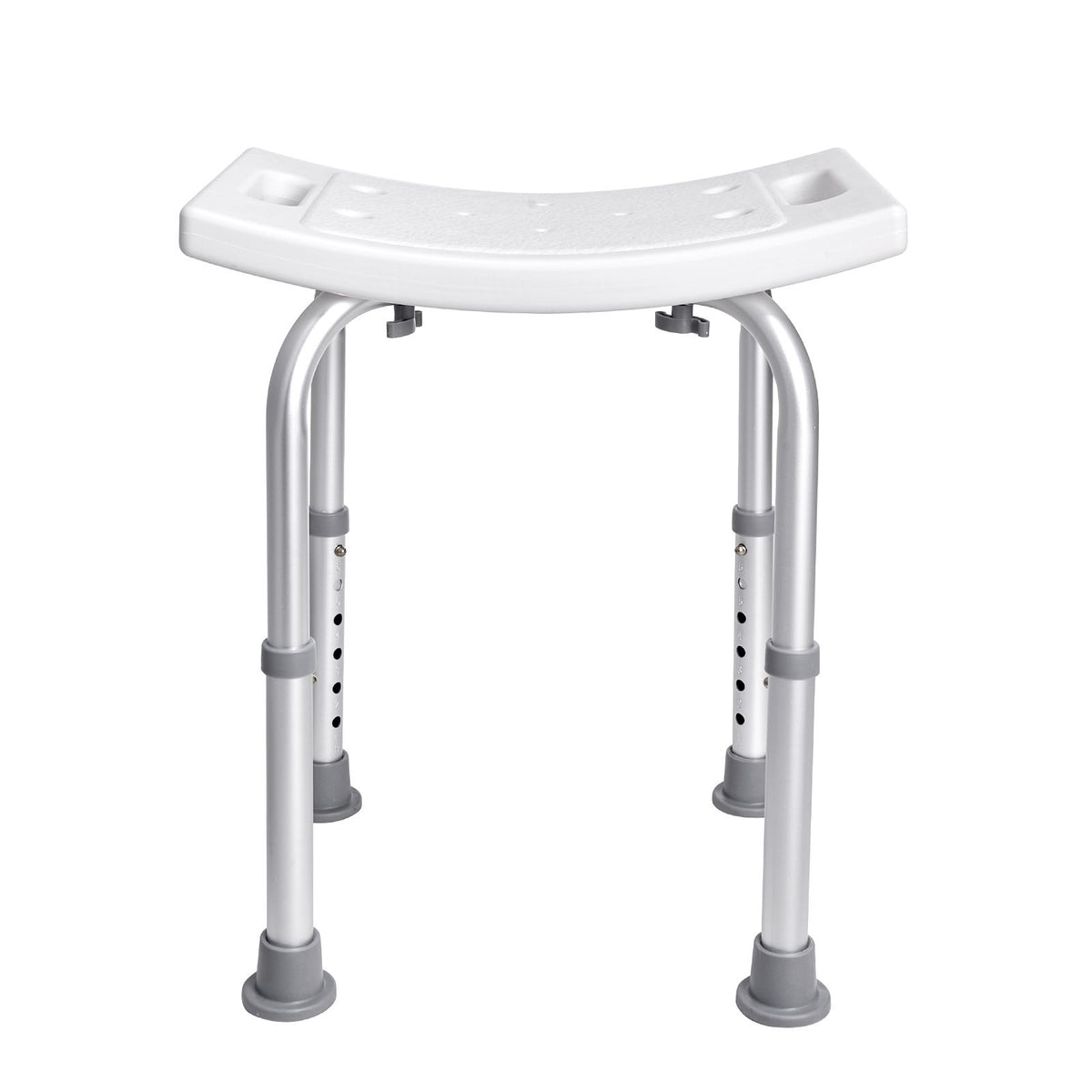 Shower Chair, Adjustable Height Shower Stool with Built-in Handles, Shower Seat for Inside Shower or Tub, Non-Slip Bench Bathtub Stool Seat for Elderly Disabled Handicap, 158.8 kg Capacity