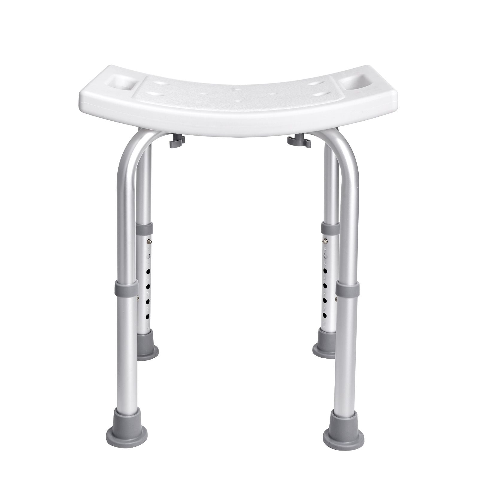 Shower Chair, Adjustable Height Shower Stool with Built-in Handles, Shower Seat for Inside Shower or Tub, Non-Slip Bench Bathtub Stool Seat for Elderly Disabled Handicap, 158.8 kg Capacity