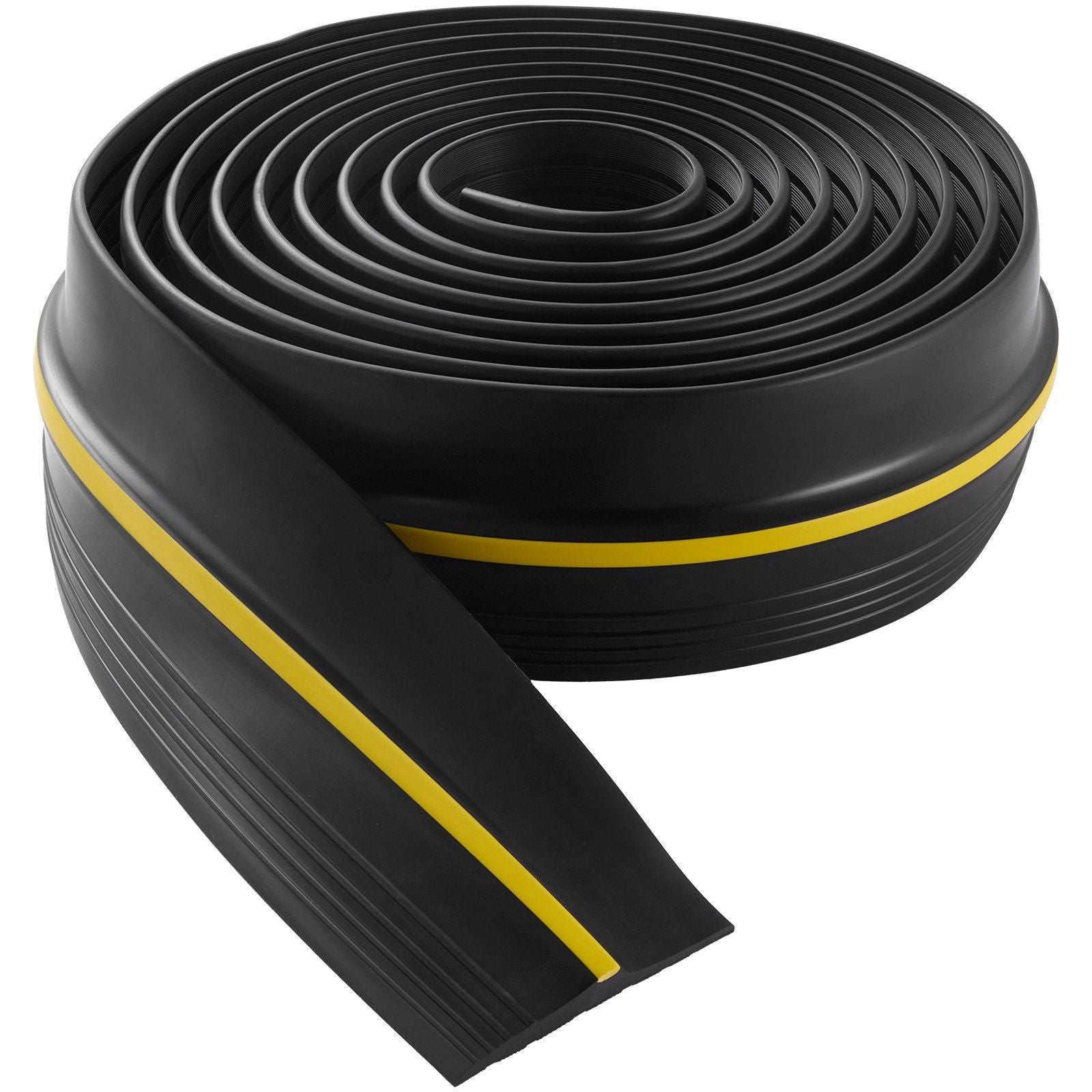 Garage Door Threshold Seal Strip, 16.5 FT Universal Garage Door Floor Seal Strip with Adhesive, Garage Door Bottom Weatherproof Strip, Upgraded Thick PVC DIY Weather Stripping Replacement, Black