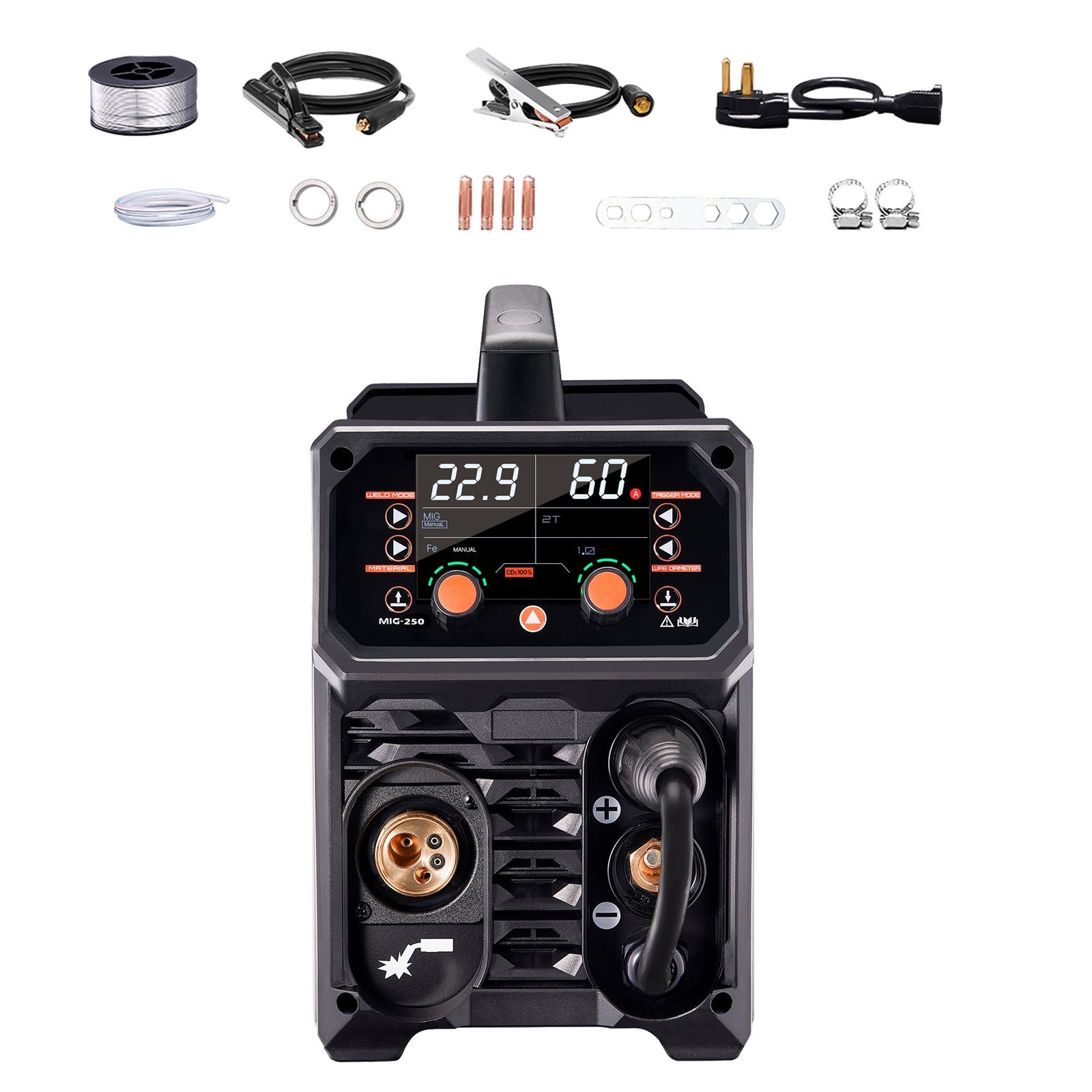 Pro MIG Welder, 250Amp Pluse Mig Welding Machine, 5-i - V952-MIGYXHJ5H125812USV3