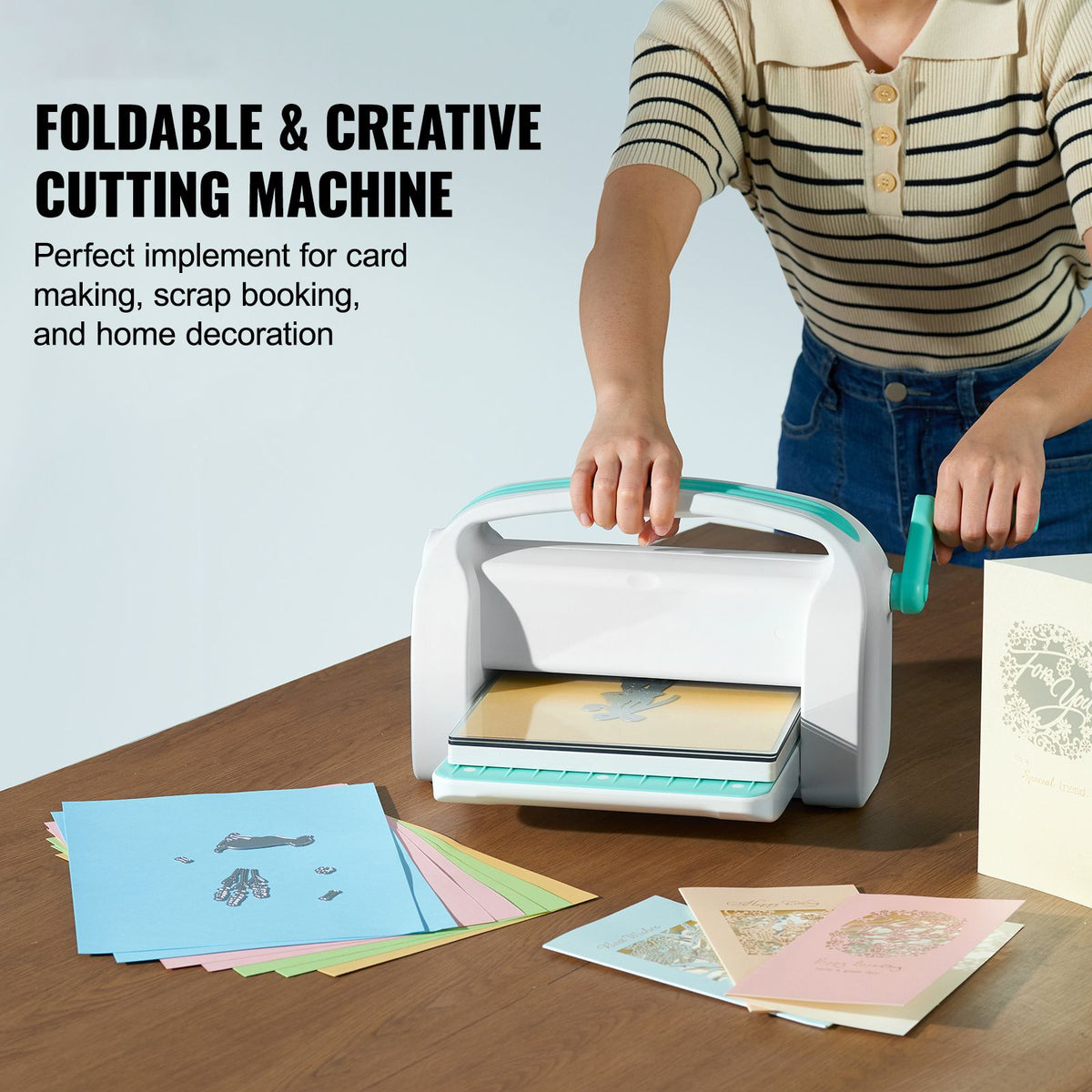 Manual Die Cutting Embossing Machine 9" Opening For Art Craft Scrapbooking