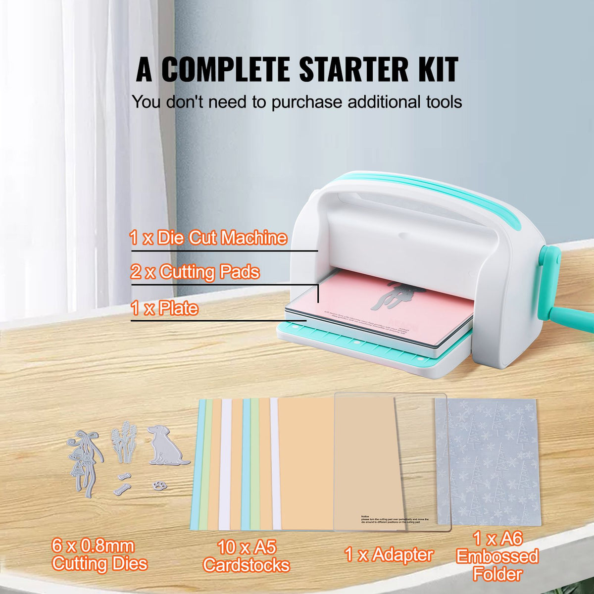 Manual Die Cutting Embossing Machine 9" Opening For Art Craft Scrapbooking