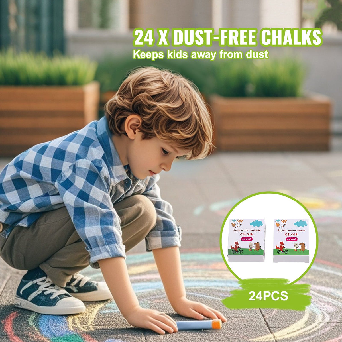 Easel Accessory Set Chalk & Markers & Paper Rolls 32PCS for Standing Easel